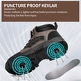 thumbnail image 6 of MeMoride Men's Steel Toe Boots Anti-slip Comfort Work Safety Shoes for Building Industrial, 6 of 7