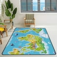 thumbnail image 2 of Crawling Indoor Carpet Play Mat Animals World for Living Room Bedroom Educational Nursery Floor Mat Area Rug 60x39inch Carpet Runner, 2 of 6
