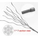 thumbnail image 5 of Kit de colgador de cuerda de acero inoxidable de metros, cuerda de cable de acero inoxidable, tendedero para exteriores, cable de acero para exteriores, para cuerda de tienda, tendedero TUNC Sencillez, 5 of 5
