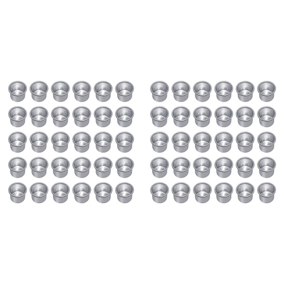 Candle Holders for Taper Candles, Candle Holder, Tea Lights, Candle Insert Table Candles, Candle Holder 60Pcs Silver