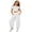 White, variant on Girls Pants Kids Summer Beach Solid Casual Long Trousers Soft Breathable Black 2-3 Years