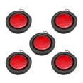 thumbnail image 1 of MesaSe 5 Pcs 2 Pouces 12V 4 LEDs Feu de Signalisation Rond pour Camion Remorque Caravane (Rouge), 1 of 5