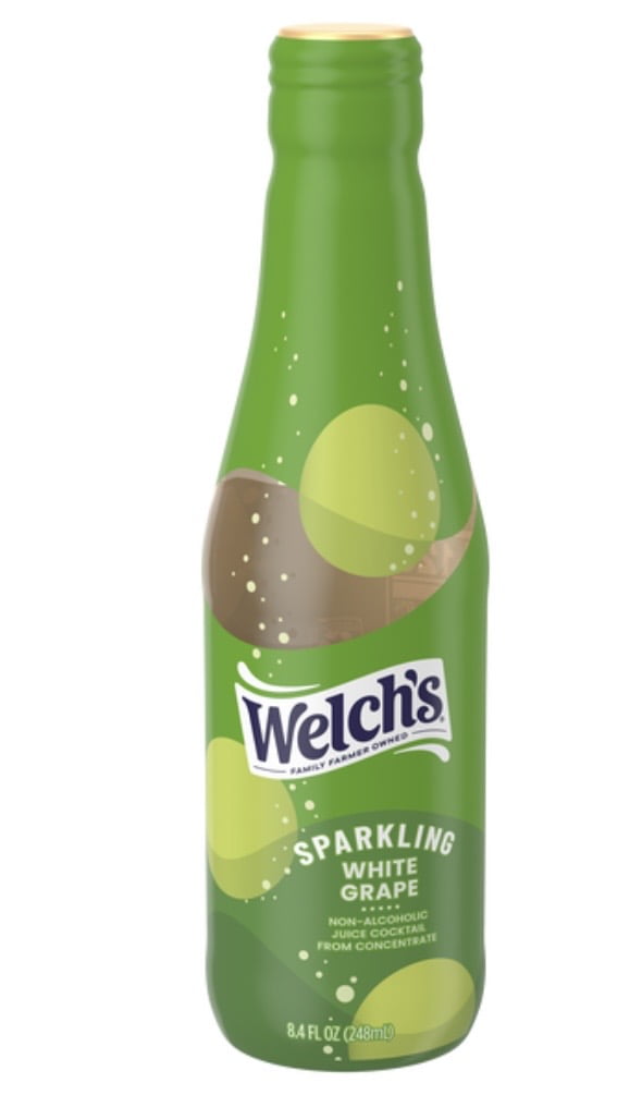 Welch’s Sparkling Juice Cocktail, White Grape, 8.4 fl oz, 12 ct Non-alcoholic