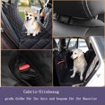 thumbnail image 5 of Funda para asiento de coche para perros, impermeable y antideslizante, funda universal para asiento trasero con ventana de observación y cinturón de seguridad, 5 of 5