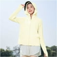 thumbnail image 4 of Kaemgyyd Women's Sun Protection Hoodie Lightweight UPF 50+ Long Sleeve Outdoor Fishing Hiking Sun Shirt with Mask, 4 of 6