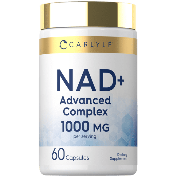 NAD Supplement 1000 mg | 60 Capsules | for Women and Men | by Carlyle