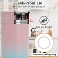 thumbnail image 3 of Bluebow Portable Blender Water Bottle for Shakes and Smoothies, Personal Size with Insulated Cup, Cordless 17oz, Usb-C Rechargeable, Travel, 3 of 7