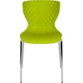 thumbnail image 5 of WYDK Ergonomic chairs available in a variety of colors，Contemporary Design Plastic Stack Chair,Modern,Office, living room, bedroom, for indoor use,Citrus Green, 5 of 10