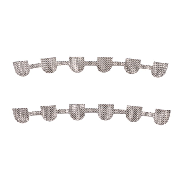 2 retenedores linguales de 31 mm para corrección dental de acero inoxidable.