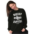 thumbnail image 4 of Worship Happens John 3:16 Prayer Sweatshirt for Men or Women Brisco Brands S, 4 of 6
