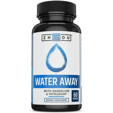 - WATER AWAY Herbal Formula for Healthy Fluid Balance - Premium Herbal Blend with Dandelion, Potassium, Green Tea & More - 60 capsules