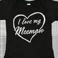 thumbnail image 4 of Inktastic I Love My Meemaw in White Chalk Heart Boys or Girls Baby Bodysuit, 4 of 5