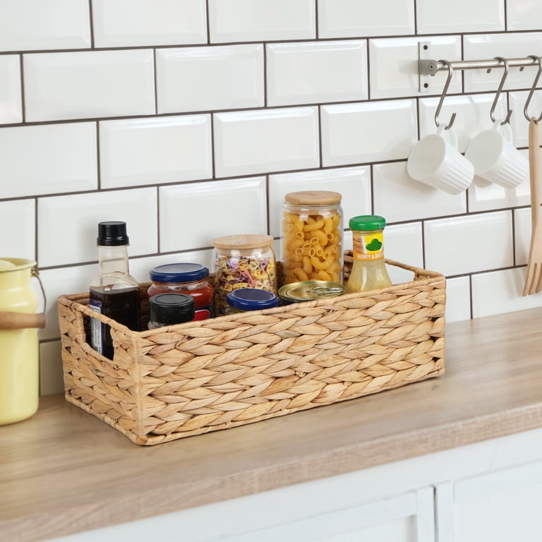 Water Hyacinth Storage Baskets, 2-Pack, Yellow photo 7