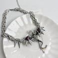 thumbnail image 2 of Imprisoned Flying Dragon Necklace Sword Pendant Gothic Dragon Jewelry Cross Necklace Fantasy Jewelry for Men & Women, 2 of 7