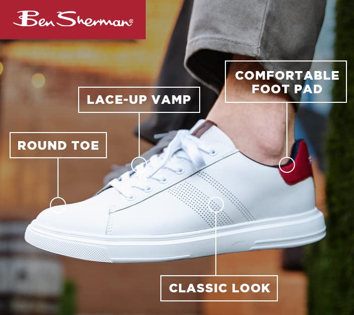 Ben Sherman Hardie Dress Tennis Shoes For Men - Men's Fashion Sneakers - Lightweight Casual Shoes, Classic Look With Comfortable Foot Pad for Everyday Shoe - image 3 of 6