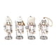 thumbnail image 1 of Mini figura de Cascanueces de madera, Cascanueces navideño tradicional para bodas Plata blanca, 1 of 9