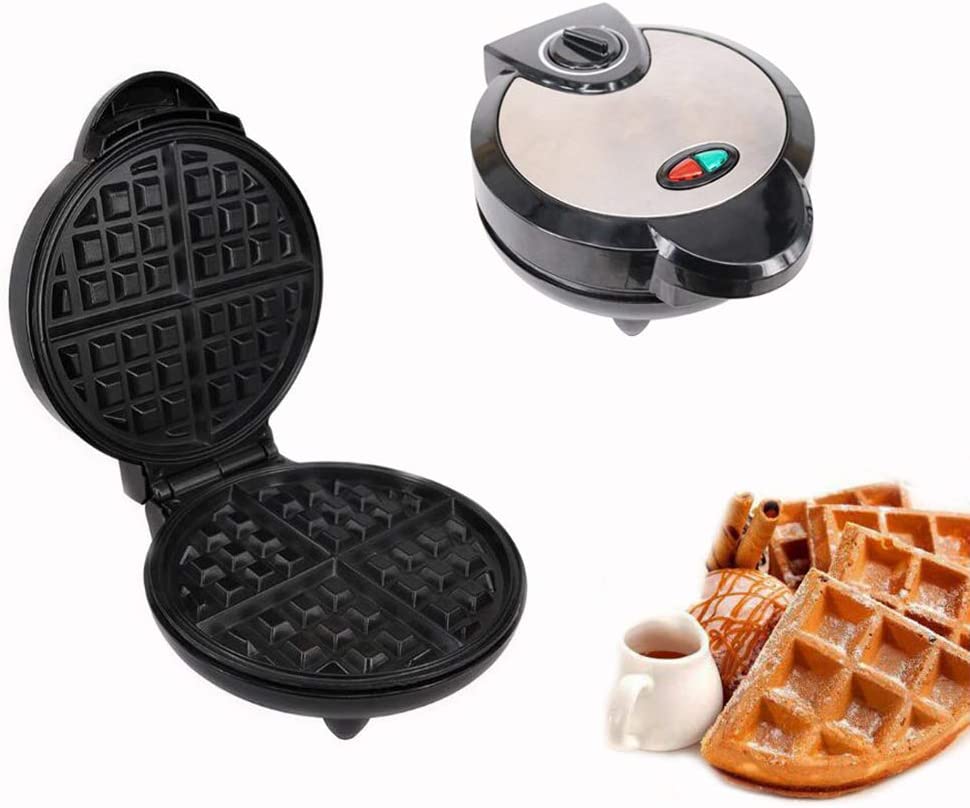 Mini Gaufrier Rapide - Parfait Pour Gaufres Individuelles, Paninis, Hash Browns En 3 Minutes - Idéal Petit Appareil Cuisine - 14