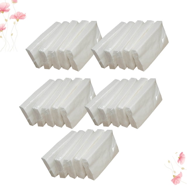 OULII 30 Pieces Per Pack 25 Packs White Wood Pulp Square Kitchen Paper Towel For Home And Commercial Use