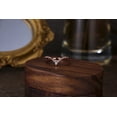 thumbnail image 5 of 18K Rose Gold Marquise Moissanite V Shaped Wedding ring for Women, 5 of 5