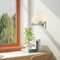 thumbnail image 6 of 40038-91 Livex Lighting 1 Light Swing Arm Wall Sconce-Brushed Nickel Finish, 6 of 11