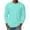 Blue, variant on Mens Long Sleeve Shirts Crewneck T Shirts Fall Tops Casual Basic Tees Clothes Royal Blue M