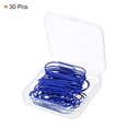thumbnail image 3 of Unique Bargains Wide Paper Clip Coated Large Clips Bookmarks with Box 2 Inch Blue for Organize Office Home, Pack of 30, 3 of 5