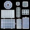 thumbnail image 2 of Transparent Plastic Storage Jewelry Box Compartment Adjustable Container For Beads Earring Box For Jewelry Rectangle Box Case 14.5x8.2x3.5cm, 2 of 6