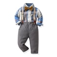 thumbnail image 2 of Baby Boys' And Newborn Button Down Shirt and Pants, 2 Piece Outfit, 2 of 8