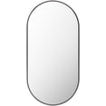 thumbnail image 3 of Mark&Day Wall Mirror, Soyla Modern Black Oval Vanity Mirrors for Bedroom Living Room Bathroom and Entryway Home Decor, Mounted Matte Aluminum Frame Mirror for Walls (32" H x 16" W), 3 of 6
