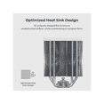 thumbnail image 2 of MONTECH NX400 ARGB - CPU Air Cooler, Single Tower, 4 Advanced Heat Pipes, 52-fin Heat Sink, E28, 120mm FDB Static Pressure Fan, 28mm Fan Thickness, Polished Top Cover, ARGB Lightning - White, 2 of 8