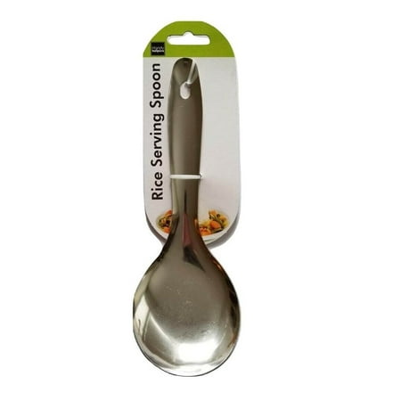 

Handy Housewares 8.5 Durable Metal Laddle-Style Rice Paddle Serving Spoon - Scoop Utensil 3 Pack