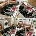 thumbnail image 5 of Area Rugs 2.7'x5', Black Christmas Carpet for Living Room Bedroom Dining Room, Xmas Snowman Truck Snowflake Tree Balls Throw Kitchen Rugs Non Slip Washable Rectangle Indoor Outdoor Rugs, 5 of 8