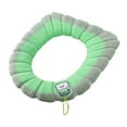thumbnail image 2 of Soft Toilet Seat Round Household Seasons Toilet Seat Thickened With Handle Winter Toilet Ring Washable Sets Wear Knitted Toilet Seat, 2 of 6