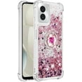 thumbnail image 3 of Case for Motorola G Power 5G 2024, Moto G Power 5G 2024 Case Glitter Clear TPU Cute Love Quicksand Sparkle Phone Case with Stand Liquid Shockproof Cover for Moto G Power 5G 2024 Rose Gold YBZ, 3 of 14