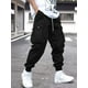 thumbnail image 1 of Pantalones Cargo de cintura con cordón lateral y bolsillo con solapa para hombre, 1 of 4