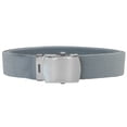 thumbnail image 3 of Light Gray Adjustable Canvas Military Web Belt With Metal Buckle 32 to 72, 3 of 3