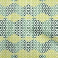 thumbnail image 1 of oneOone Rayon Lime Green Fabric Geometrical Sewing Material Print Fabric By The Yard 56 Inch Wide, 1 of 4