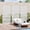 White, variant on MAYEERTY 59x30 Gray Outdoor Natural Privacy Panel Screen, 5 Piece Set Natural Folding Divider for Backyard and Garden