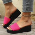 thumbnail image 2 of Mostsola Slippers for Women Platform Sandals Backless Wedges Heels Slip on Sandals Shoes, 2 of 8