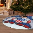 thumbnail image 6 of Yiaed Cute Gnomes in USA Print Christmas Tree Skirt , Tree SkirtsTree Mat for Christmas Winter Holiday Indoor Decorations-30", 6 of 7