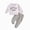 R222-White, variant on NOLDARES Infant Toddler Baby Boy Clothes 2pcs Long Sleeve Sweatshirt Tops Casual Joggers Pants Graphic Outfits Set Casual Clothing(Beige,18-24 M)