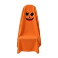 thumbnail image 3 of Halloween Ghost Chair Covers, 47 x 79 Inches Spooky Face Sign for Halloween Party Home Dining Room Office Decor, 3 of 5