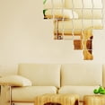 thumbnail image 3 of CAROOTU 9/16 Pcs Mirror Wall Sticker Reflective Self-adhesive DIY PET Crystal Mirror Wall Decals Waterproof, 3 of 6