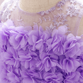 thumbnail image 5 of IBTOM CASTLE Flower Pageant Peplum Tutu Dress for Baby Girl Baptism Formal Party Wedding Pageant Dance Short Gown 18-24 Months Light Purple, 5 of 8