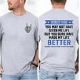thumbnail image 4 of Bonus Dad You May Not Have Given Me Life T-Shirt – Heartfelt Stepdad Gift, Father’s Day Shirt from Stepkids, Meaningful Bonus Dad Tee, 4 of 7