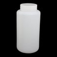 thumbnail image 2 of Unique Bargains Bouteille Ronde Graduée en Plastique HDPE 1000ml 55mm Dia Grand Ouverture Blanche, 2 of 3