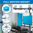thumbnail image 5 of Mount-It! Large Electric Sit-Stand Desk Converter with Dual Monitor Mount, 5 of 10