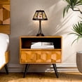 thumbnail image 4 of CHLOE Lighting Retro-Style Stained Glass 2-Light Table Lamp 18" Shade, 4 of 7
