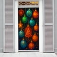 thumbnail image 3 of Decoraciones de la Puerta de Navidad Cortina de la Puerta de Navidad 180x90cm Diseño de la Escena Cubierta de Fondo Decoraciones de Navidad de Poliéster para el Hogar, 3 of 6