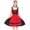 A-Red, variant on Elegant Bavarian Theme For Stage Performance Embroidered Beer Festival Dress By Oktoberfest With Traditional Styling And Flowy